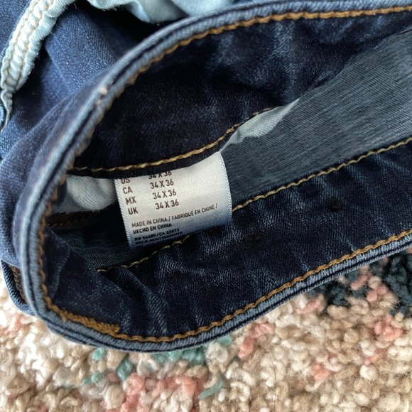 COPY - American Eagle Blue Jeans Flex 360 Skinny 34x36 - Picture 4 of 6
